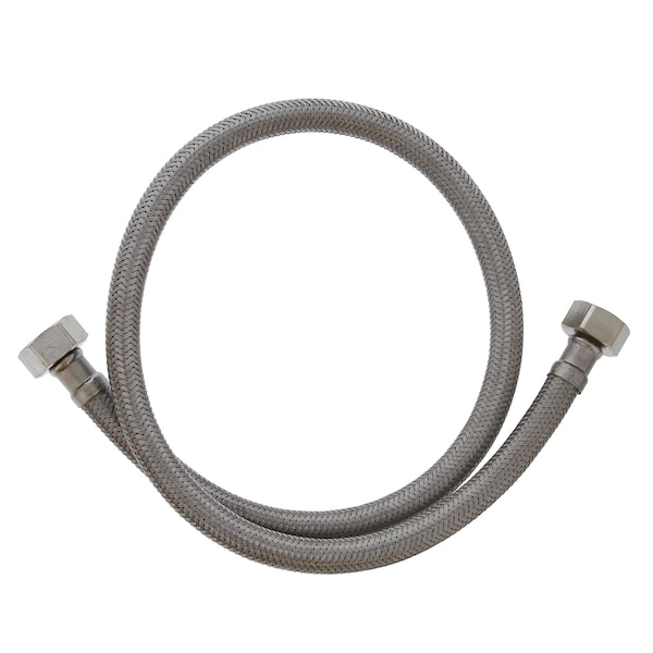 Jones Stephens 1/2in. FIP x 1/2in. FIP x 30in Braided Stainless Steel Faucet Connector S04214 - main